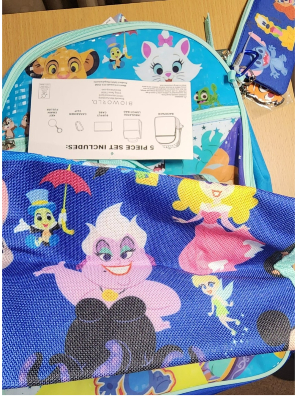Disney Toy Story &Friends Backpack Set 5 Piece 16" Lunchbox Case Keychain - Picture 10 of 11